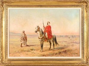 Bedouin On Horseback by Oliver Pichat