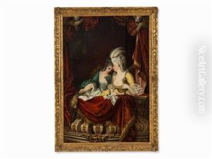 In A Box At The Opera by Adolf Pichler