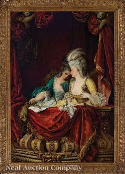 An Older And A Younger Woman In A Box At The Opera - view 1