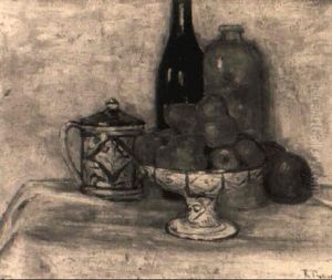 Nature Morte A La Coupe De Fruits by Ramon Pichot Giron&egrave;s