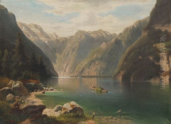 Idyll Am Konigssee Mit Blick Zum Watzmann - view 1