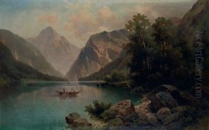 See In Den Alpen Mit Ruderbooten