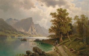 Der Mondsee Mit Drachenwand