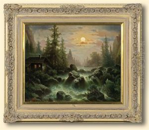 Waterfall In The Moonlight