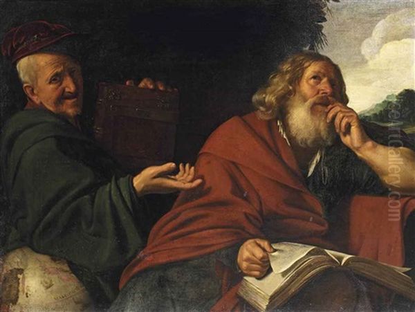 Heraclitus And Democritus - view 1