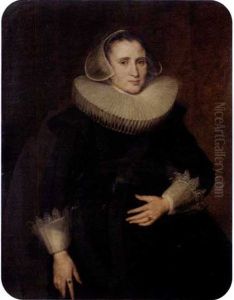 Portrait Of A Lady, Three-quarter Length, Seated Wearing Black