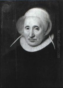 Portrait Of An Elderly Woman by Nicolaes Eliasz Pickenoy