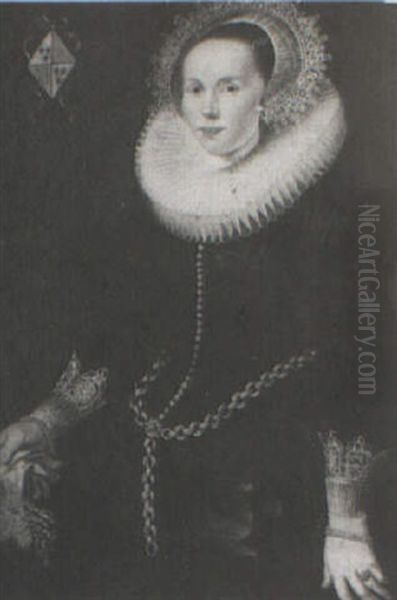 Portrait Of A Lady Wearing A Ruff Collar - view 1