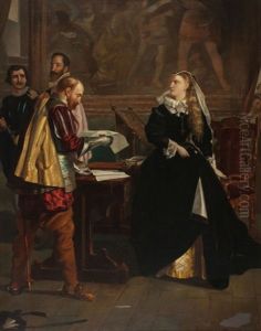Mary Queen Of Scots Receiving Her Letter Of Abdication Mary Queen Of Scots Receiving Her Letter Of Abdication