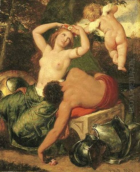Mars And Venus, Crowned By Cupid - view 1