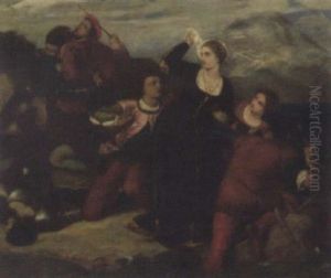 The Arrest Of Carrara At Ventimiglia by Frederick Richard Pickersgill