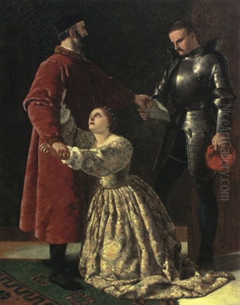Duke Frederick Banishing Rosalind From His Court - view 1