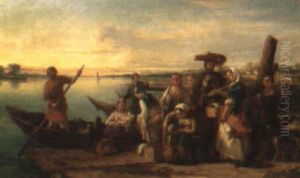 The Ferry Boat by Henry Hall Pickersgill