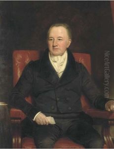 Portrait Of Sir Charles Morgan (1760-1846), Seated Three-quarter-length, In A Black Suit, Holding A Letter In His Right Hand