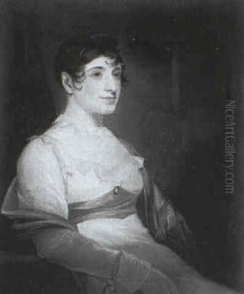 Portrait Of Caroline Smythies, Nee Dale, Of Colchester - view 1