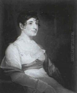 Portrait Of Caroline Smythies, Nee Dale, Of Colchester by Henry William Pickersgill