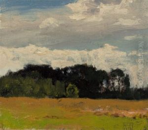 Small Landscape With Trees In The Distance, 1876
