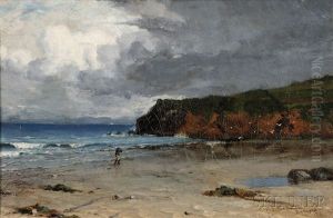 Fisherman On Shore by William Lamb Picknell