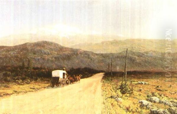 Covered Wagon On The Trail - view 1