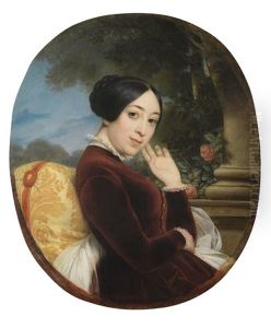 Presumed Portrait Of Pauline Viardot by Francois Edouard Picot