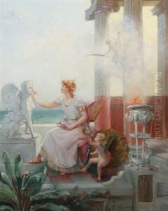 Greek Mythological Scene by Eugene Picou