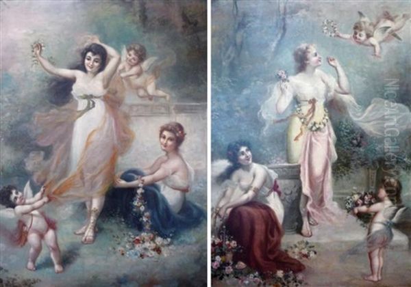 Jeunes Filles Aux Fleurs (+ Putti; 2 Works) - view 1