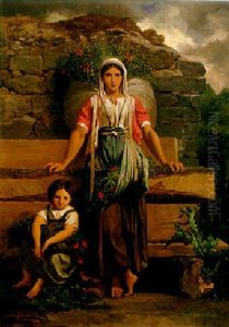 The Flower Sellers by Henri Pierre Picou