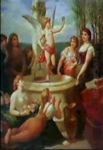 Cupidon Tenant Une Pomme