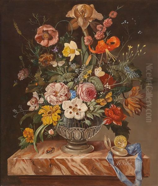 Blumenstuck Mit Taschenuhr - view 1