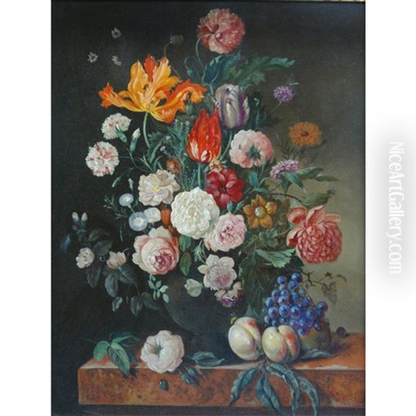Still Life With Flowers And Fruit - view 1