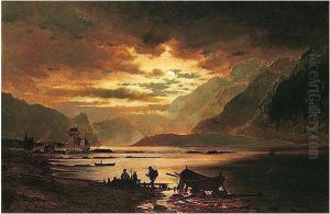 Kveldsfiske (evening Fishing) by Erik Bodom