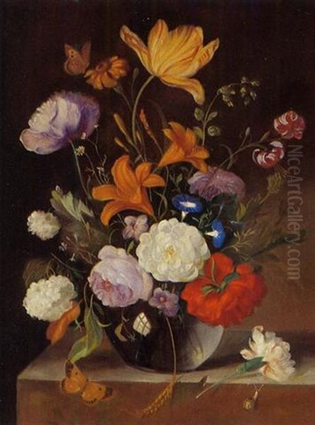 Blumen In Einer Glasvase - view 1