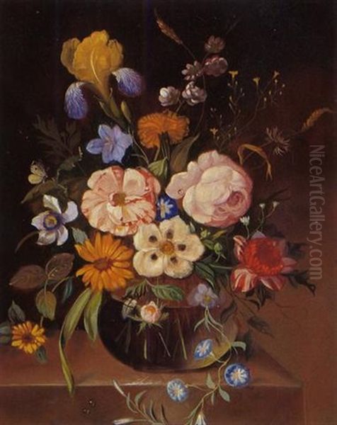 Blumen In Einer Glasvase - view 1