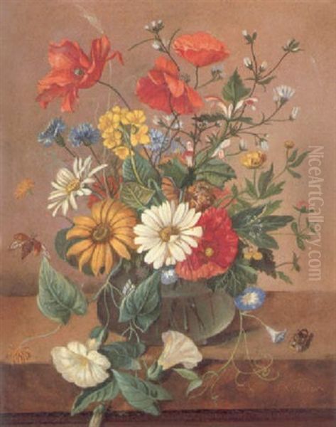 A Still Life Of Flowers In Bowl - view 1
