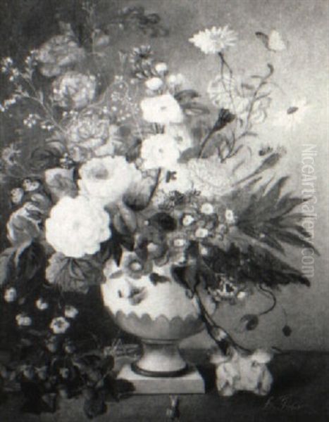 Still Life With Flowers, Insects, Berries And Snail - view 1