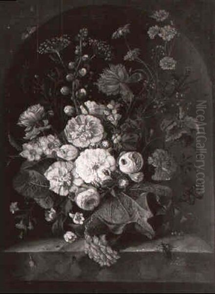 Blumenstilleben In Einer Rundnische - view 1