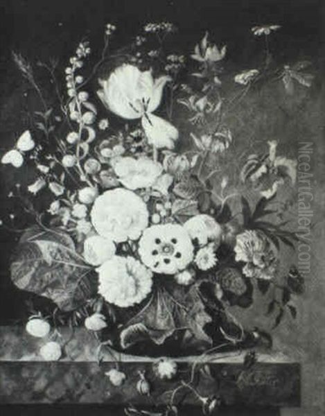 Floral Still Life With Insects - view 1