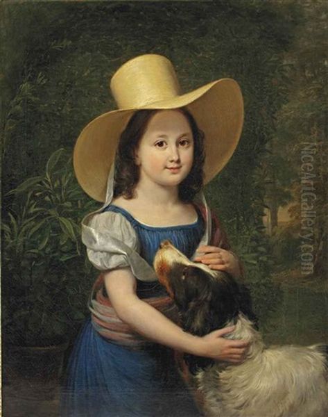 Portrait Of The Artist's Daughter Frederica Wilhelmina Margaretha Elisabeth Pieneman (1817-1835) - view 1