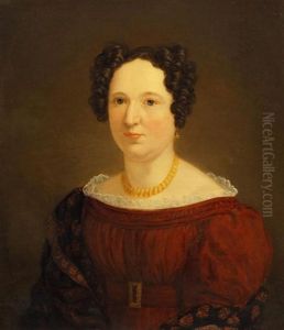 Portret Van Een Vrouw by Nikolaas Pieneman
