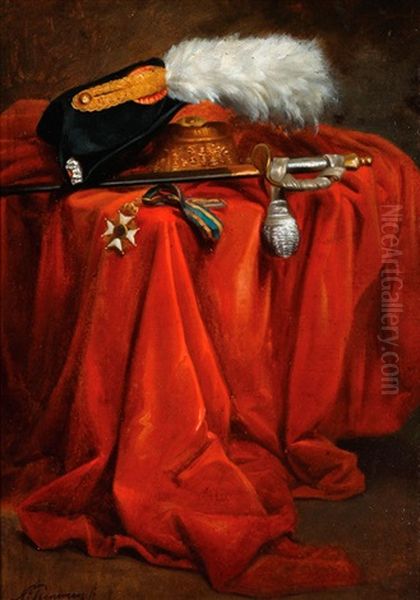 Still Life With Militaria Accoutrements - view 1
