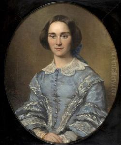 Portrait Of Mrs. Van Gerken by Nikolaas Pieneman