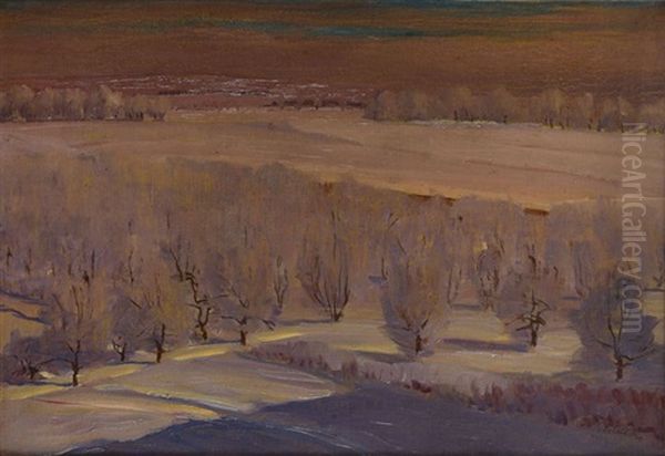 Winter Landscape by Ignacy Pienkowski