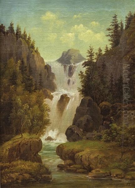 Horska Krajina S Vodopadem - view 1