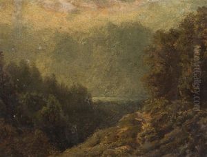 Alpine Landscape by August Bedrich Piepenhagen