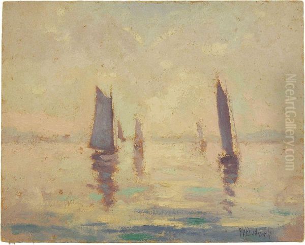 Impressionist Harbor Scene - view 1