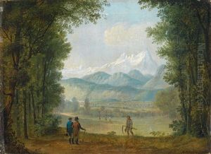 Wanderer Vor Weiter Landschaft