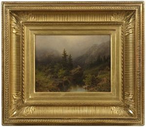 Mountain Landscape With A River Mountain Landscape With A River