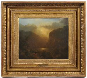 Mountain Lake by August Bedrich Piepenhagen