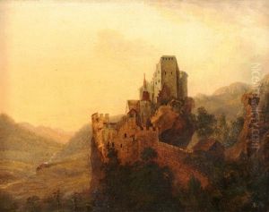 Ansichten Von Fantastischen Burgen (pair) by August Bedrich Piepenhagen