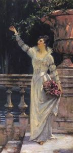 Die Blumenliebhaberin by Christian Pieper